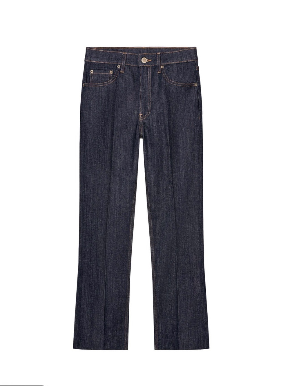 Zara Classic Straight-Leg Dark Indigo Jeans size 2